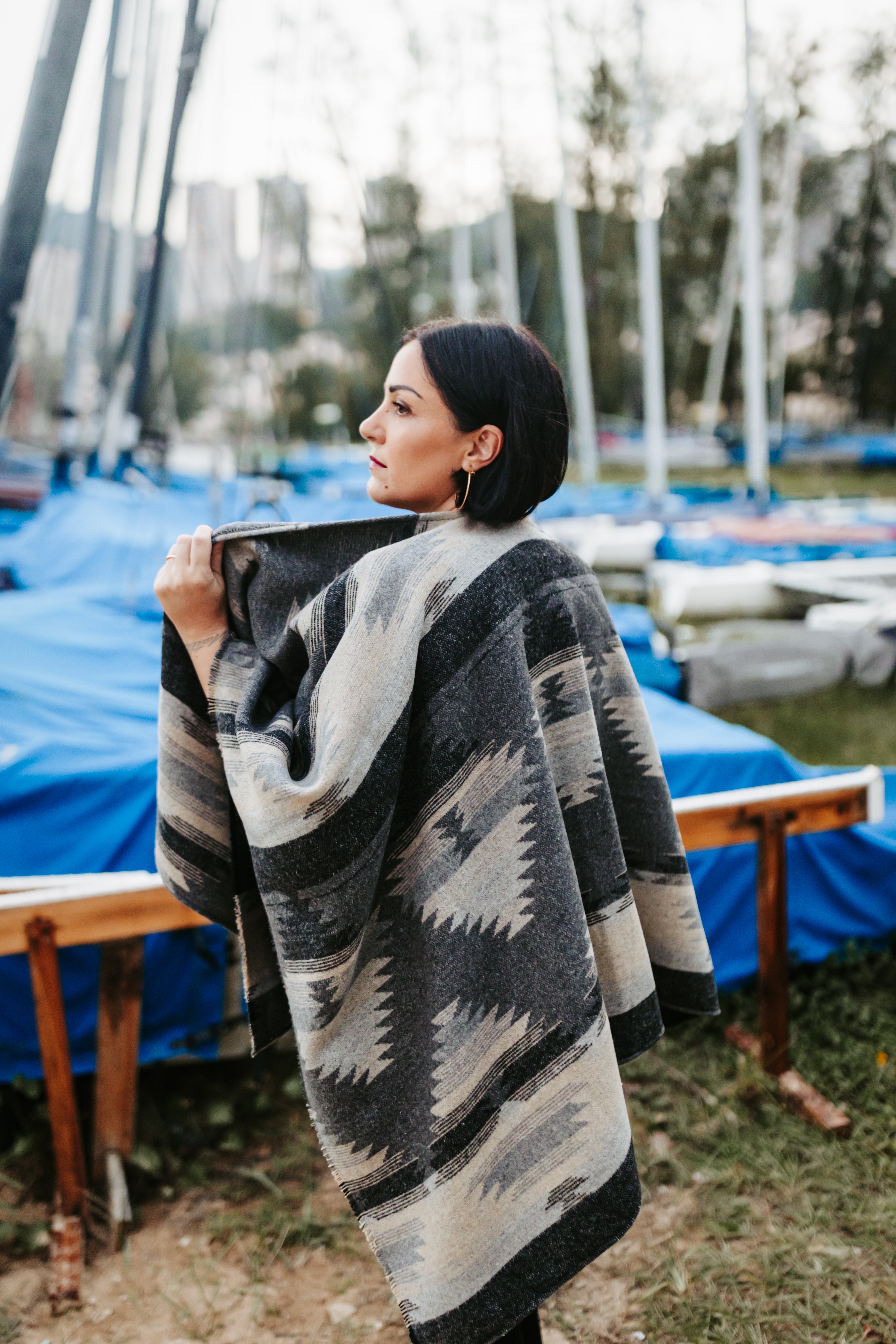 BERLIN WOOL CAPE