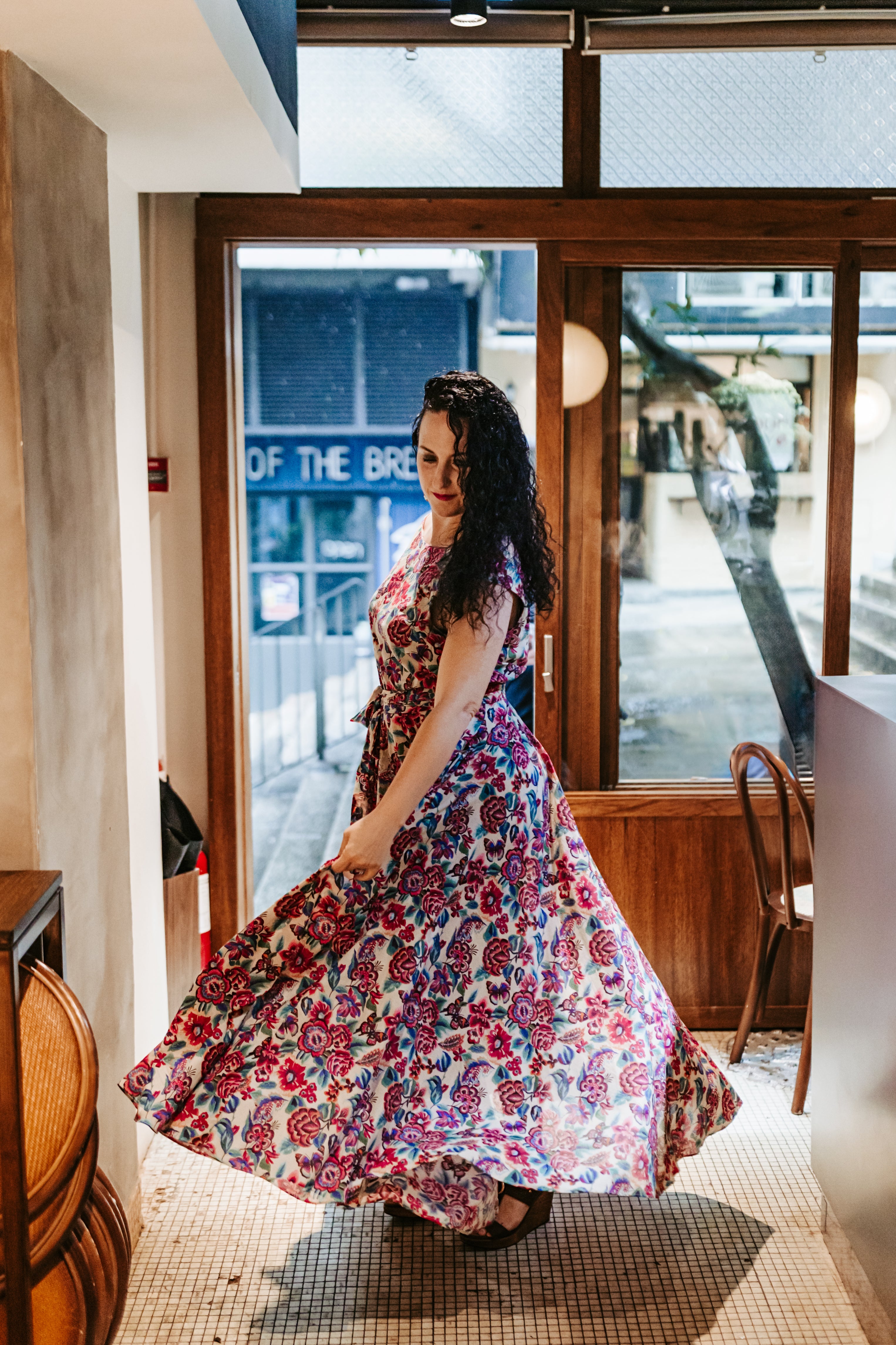 CAPRI SKIRT FLOWER PRINT